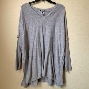 Gray Apt. 9 Poncho Sweater